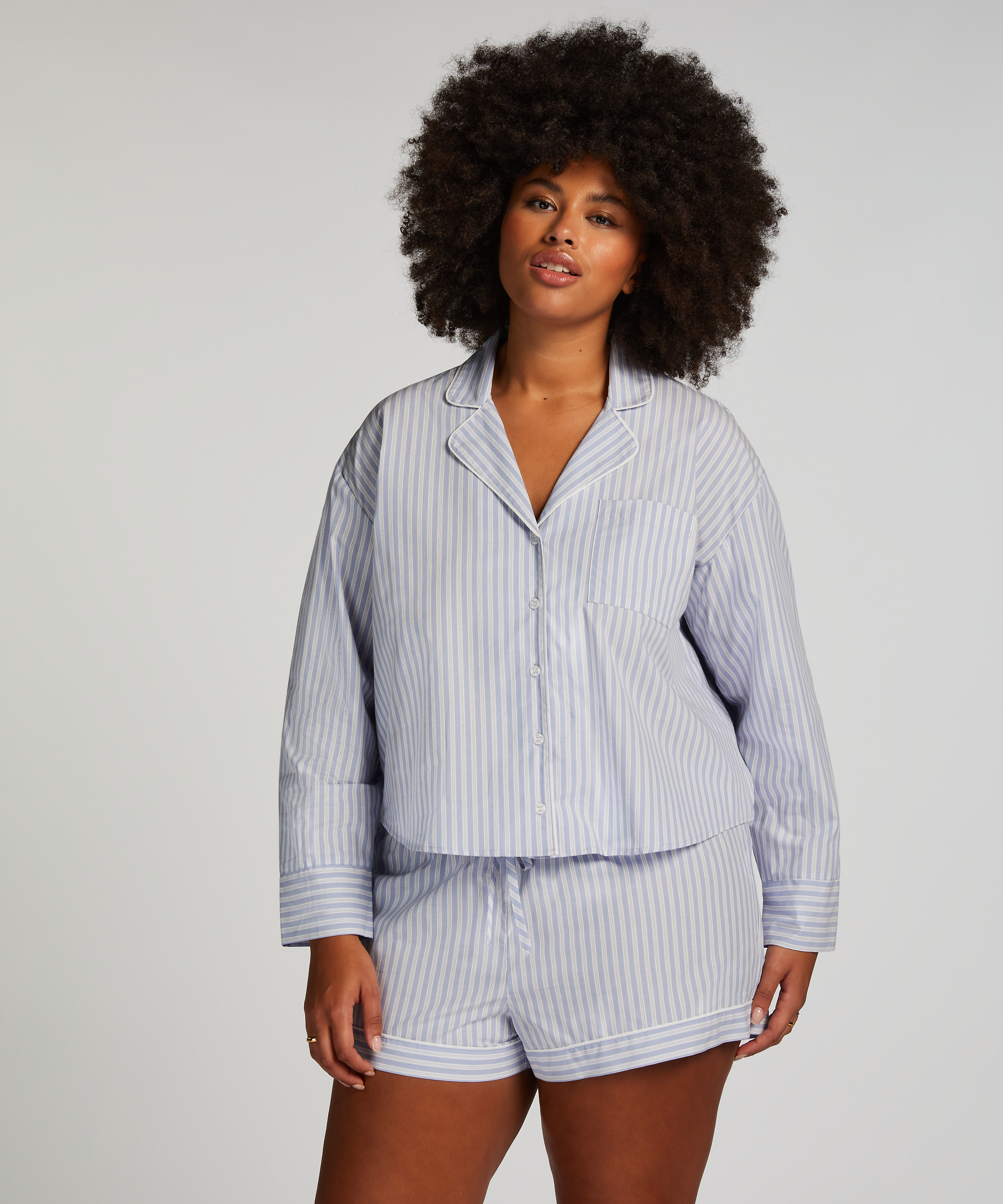 Bawełniane spodenki, Niebieski, main