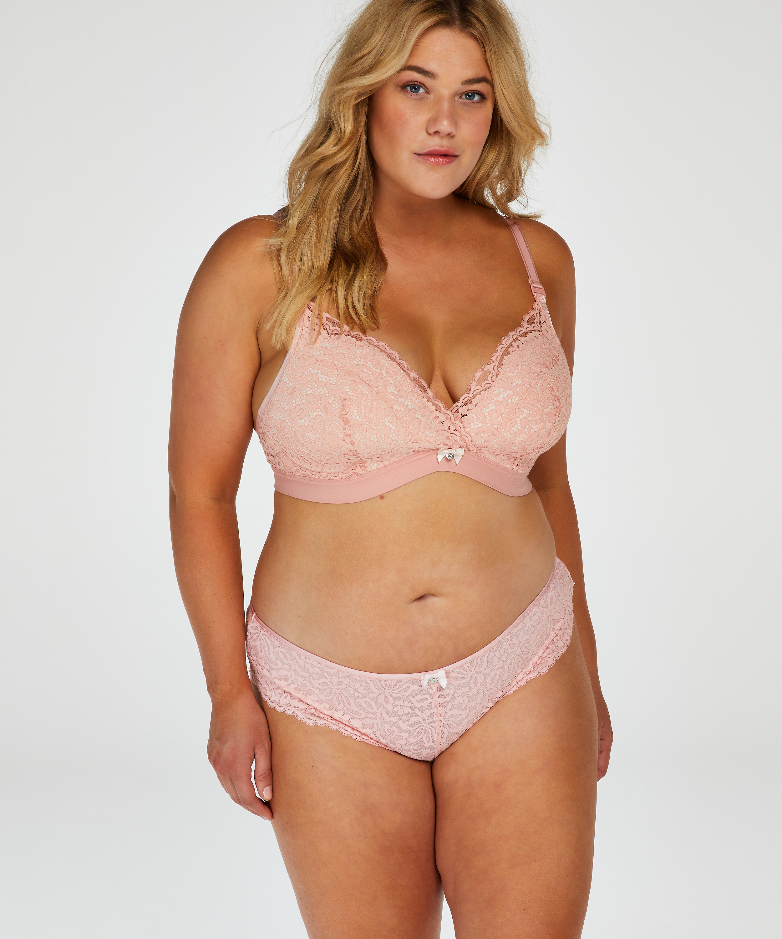 Biustonosz usztywniany z fiszbinami Rose, dla kobiet karmiących, R&oacute;żowy, main