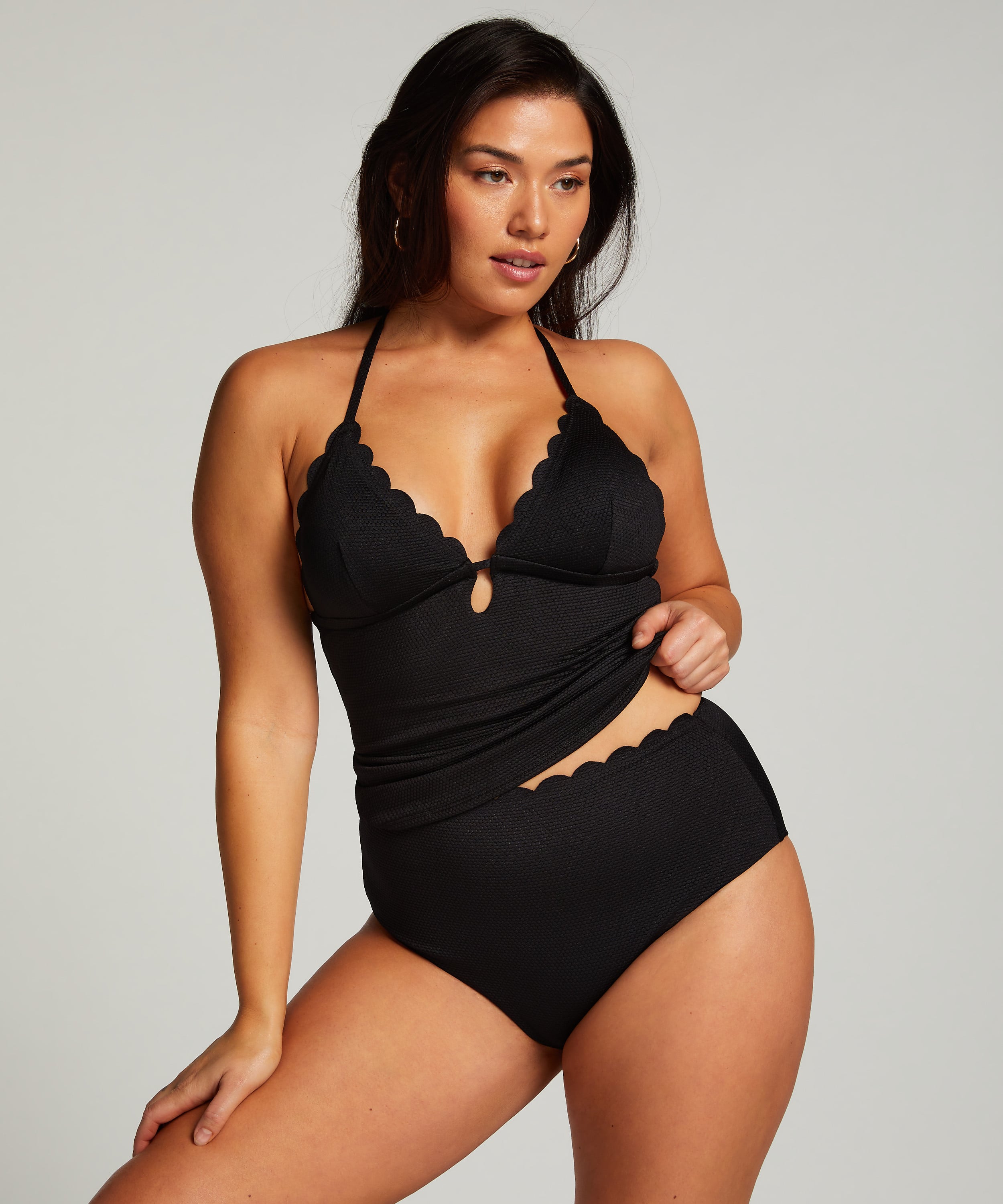 Majtki Bikini Rio Scallop, Czarny, main