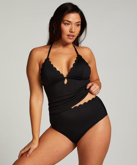 Majtki Bikini Rio Scallop, Czarny