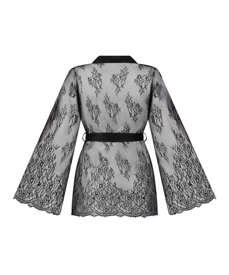 Koronkowe kimono, Czarny