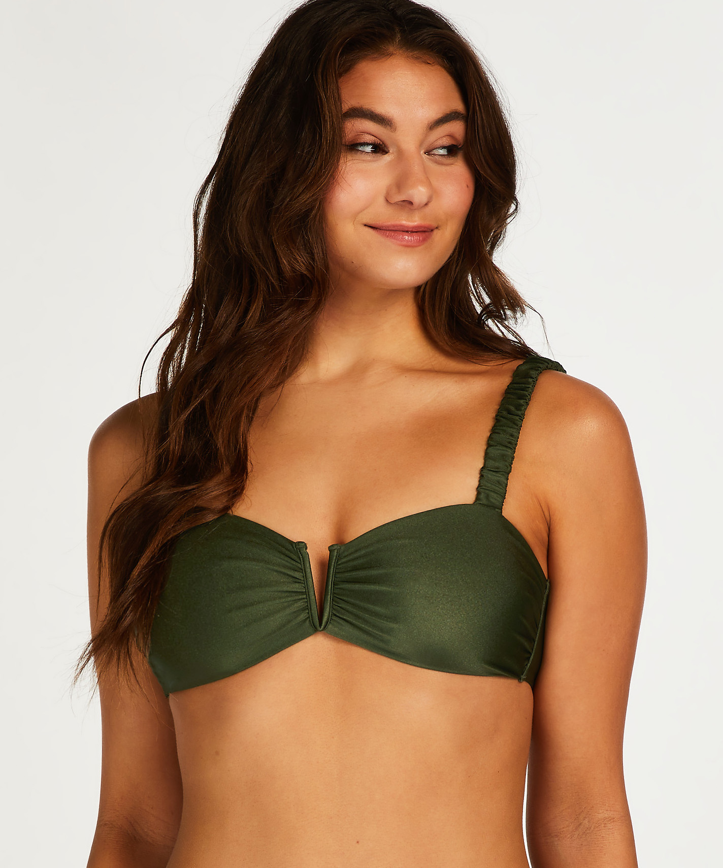 G&oacute;ra od bikini bandeau Crete, Zielony, main