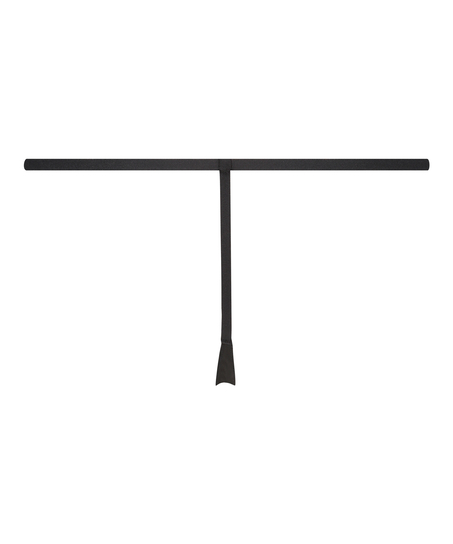 Niewidoczne pod ubraniem wycięte stringi, Czarny