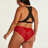 Brazyliany z wysokim stanem Curvy Heather, Czerwony