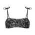 Kr&oacute;tki top bikini Paisley, Czarny