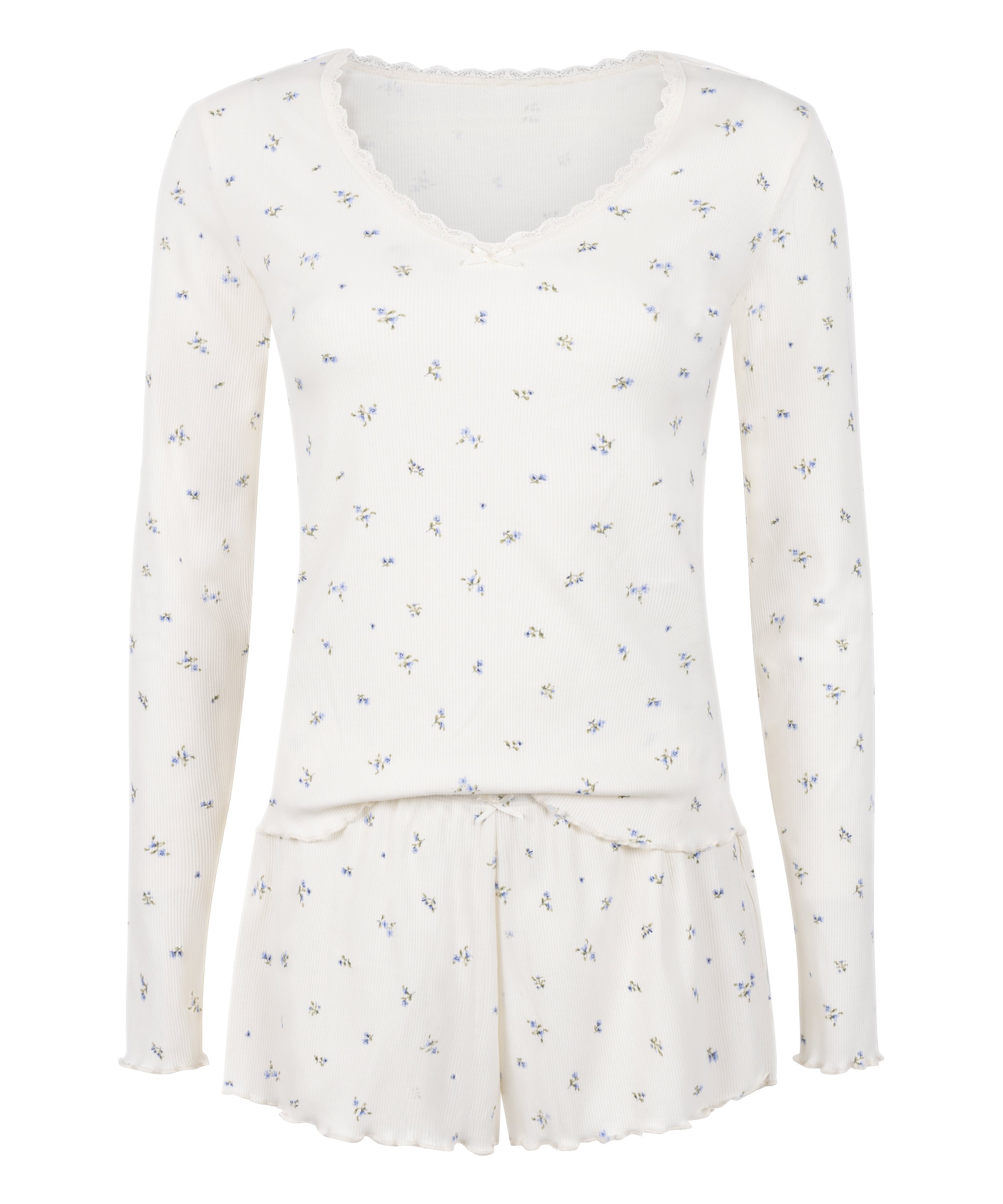 Komplet Piżamy Daisy, Biały, main