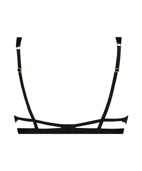 Usztywniany biustonosz z fiszbinami Dolly, Czarny