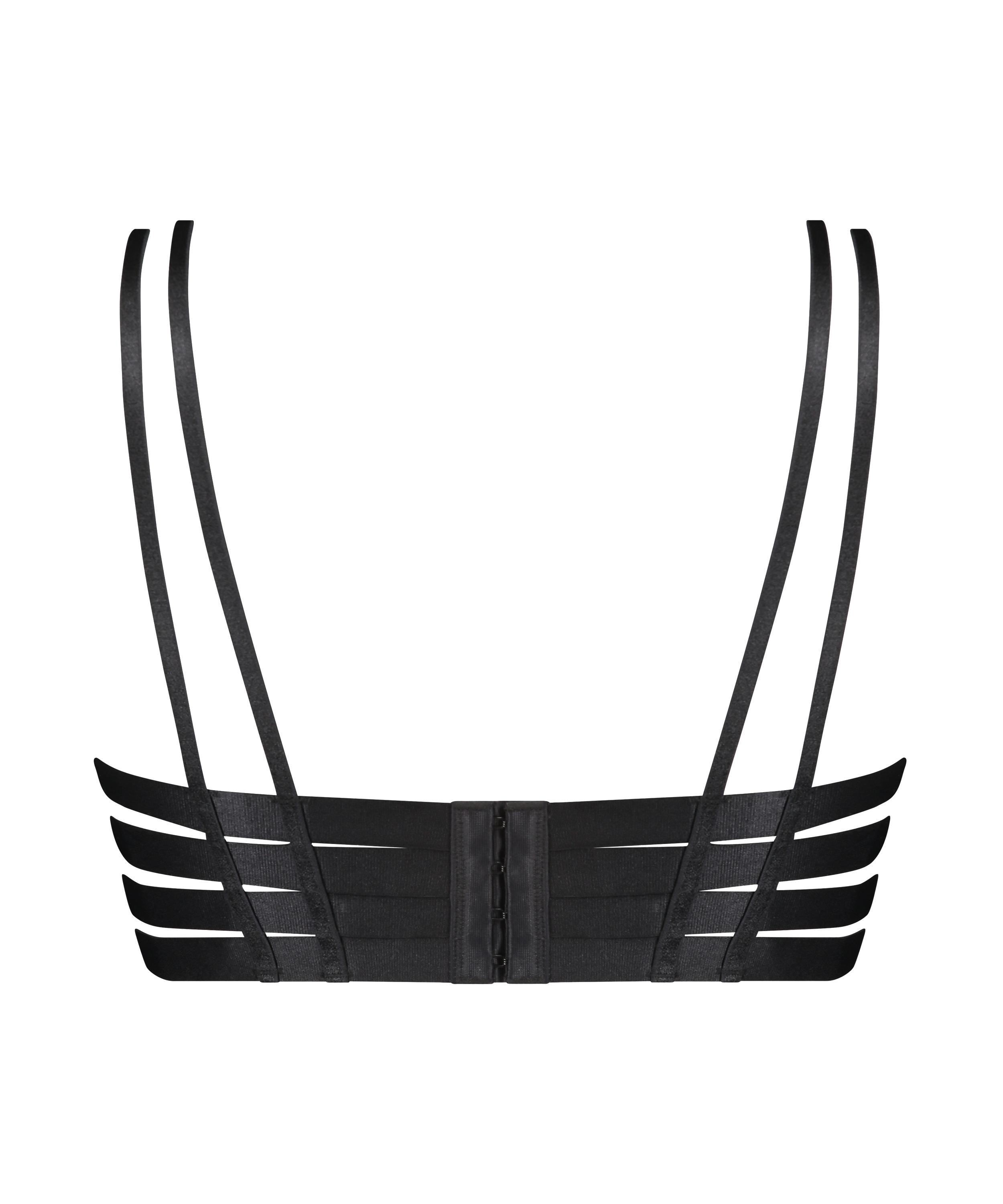 Nieusztywniony biustonosz z fiszbinami Athena, Czarny, main