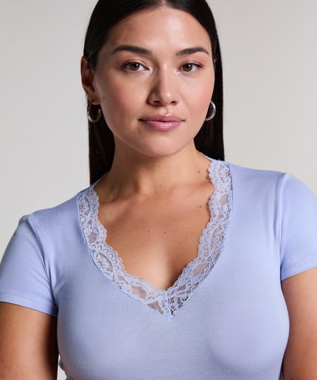 Komplet piżamowy Nanna, Niebieski