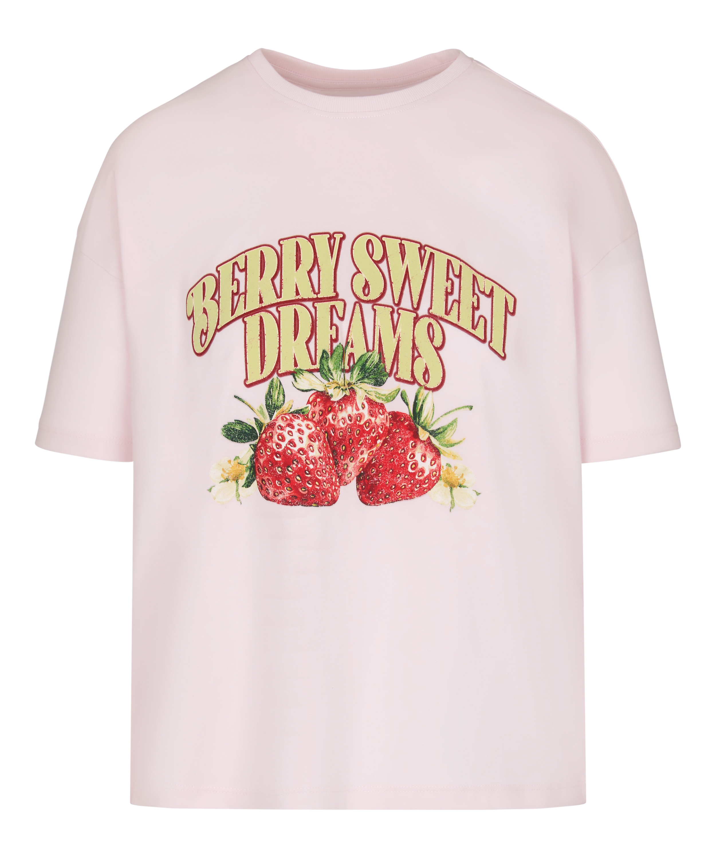 T-shirt z Nadrukiem, R&oacute;żowy, main