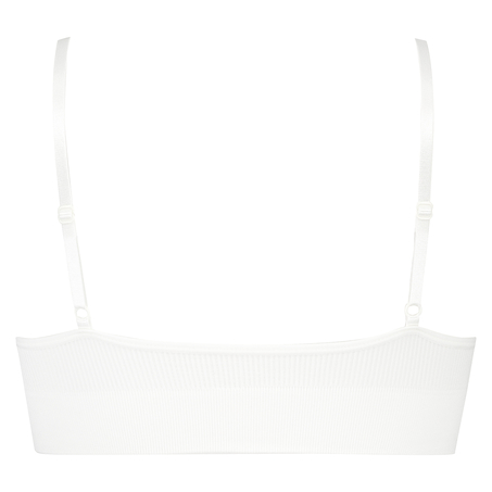 Seamless bralette, Biały