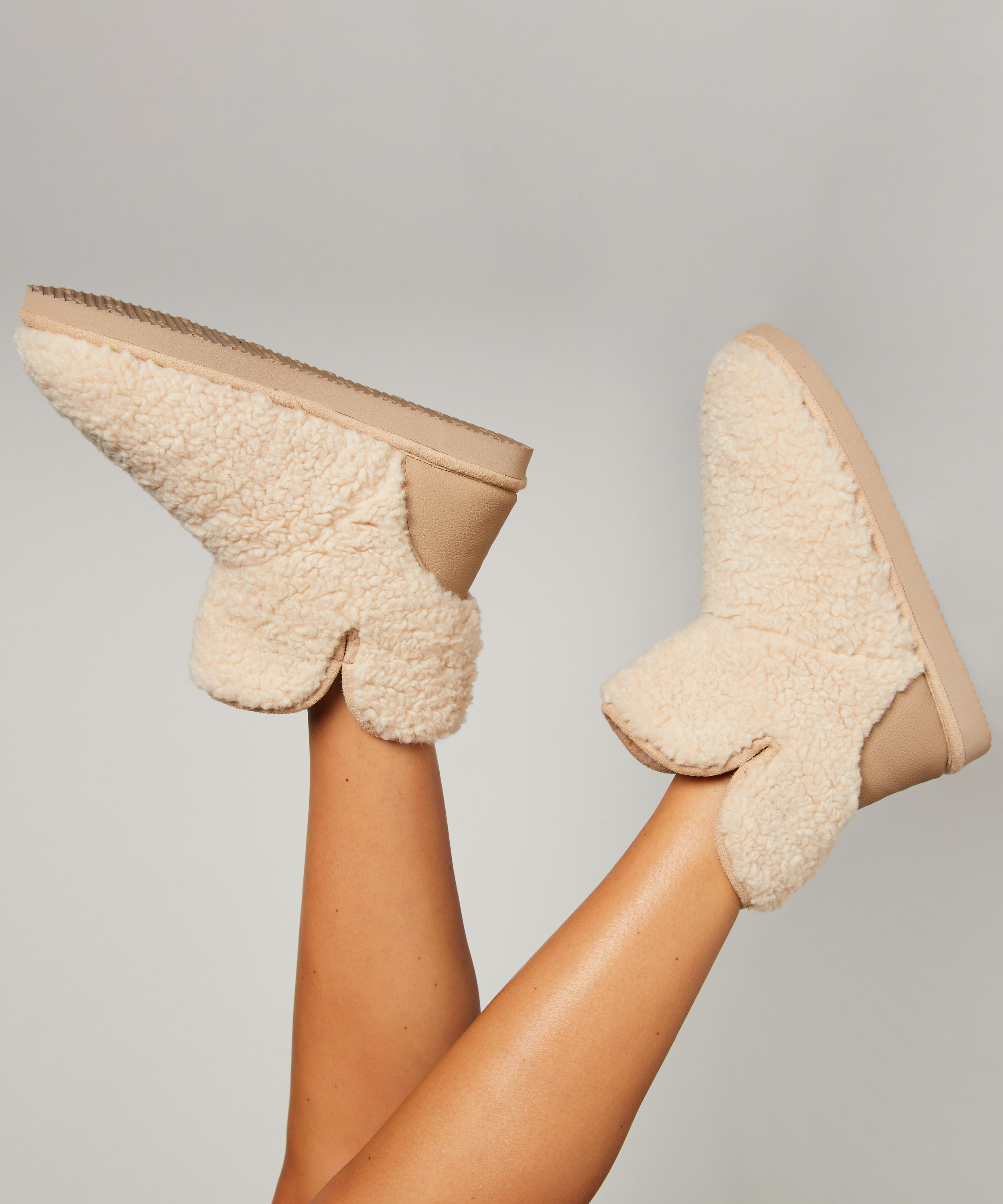 Kapcie Teddy, Biały, main