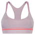 HKMX The Crop Level 1 Sports Bra, Fioletowy