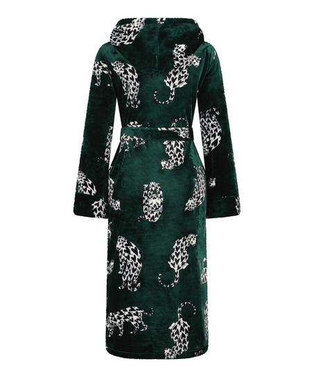 Szlafrok polarowy, Zielony