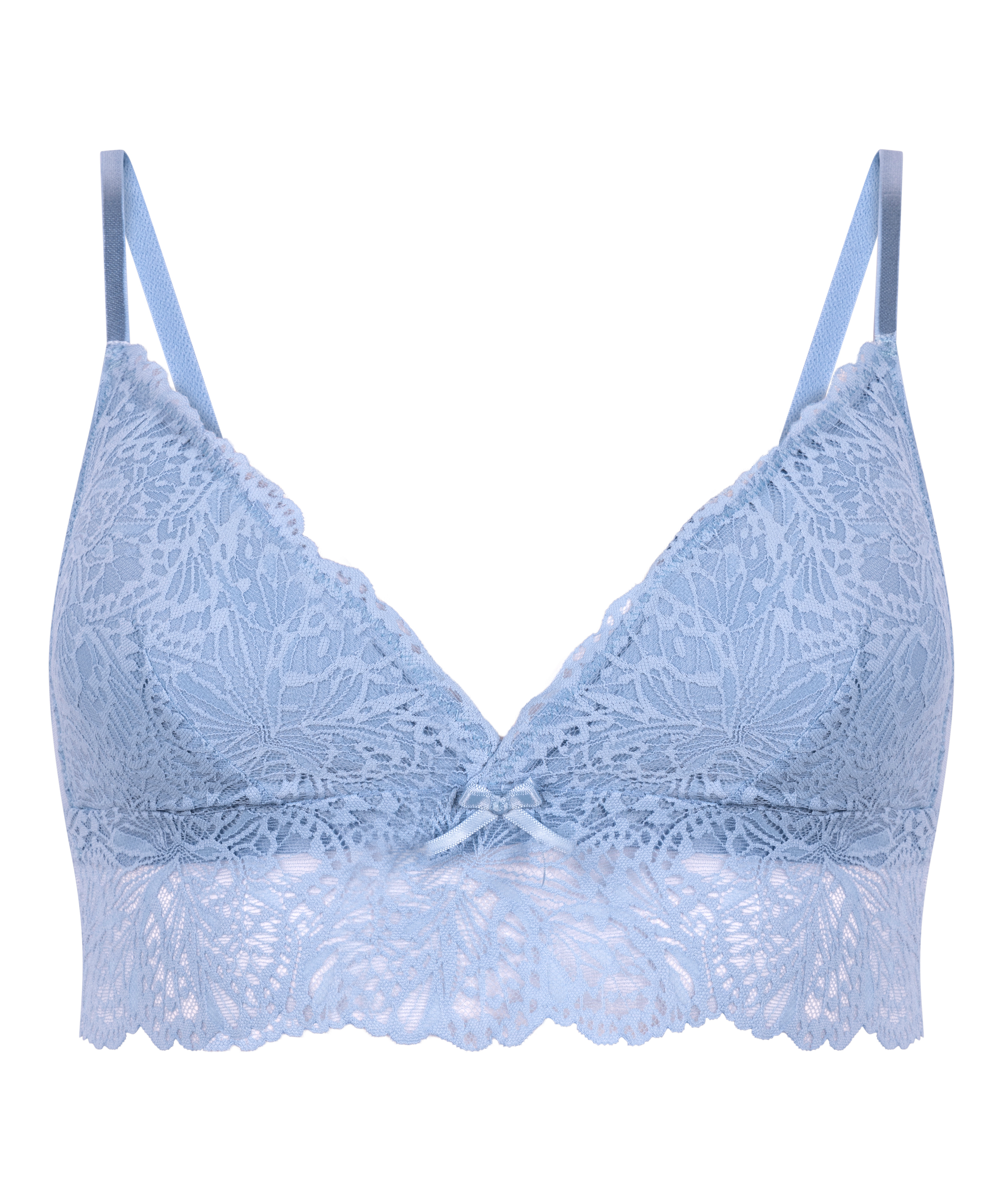 Tr&oacute;jkątny biustonosz bralette Posie, Niebieski, main