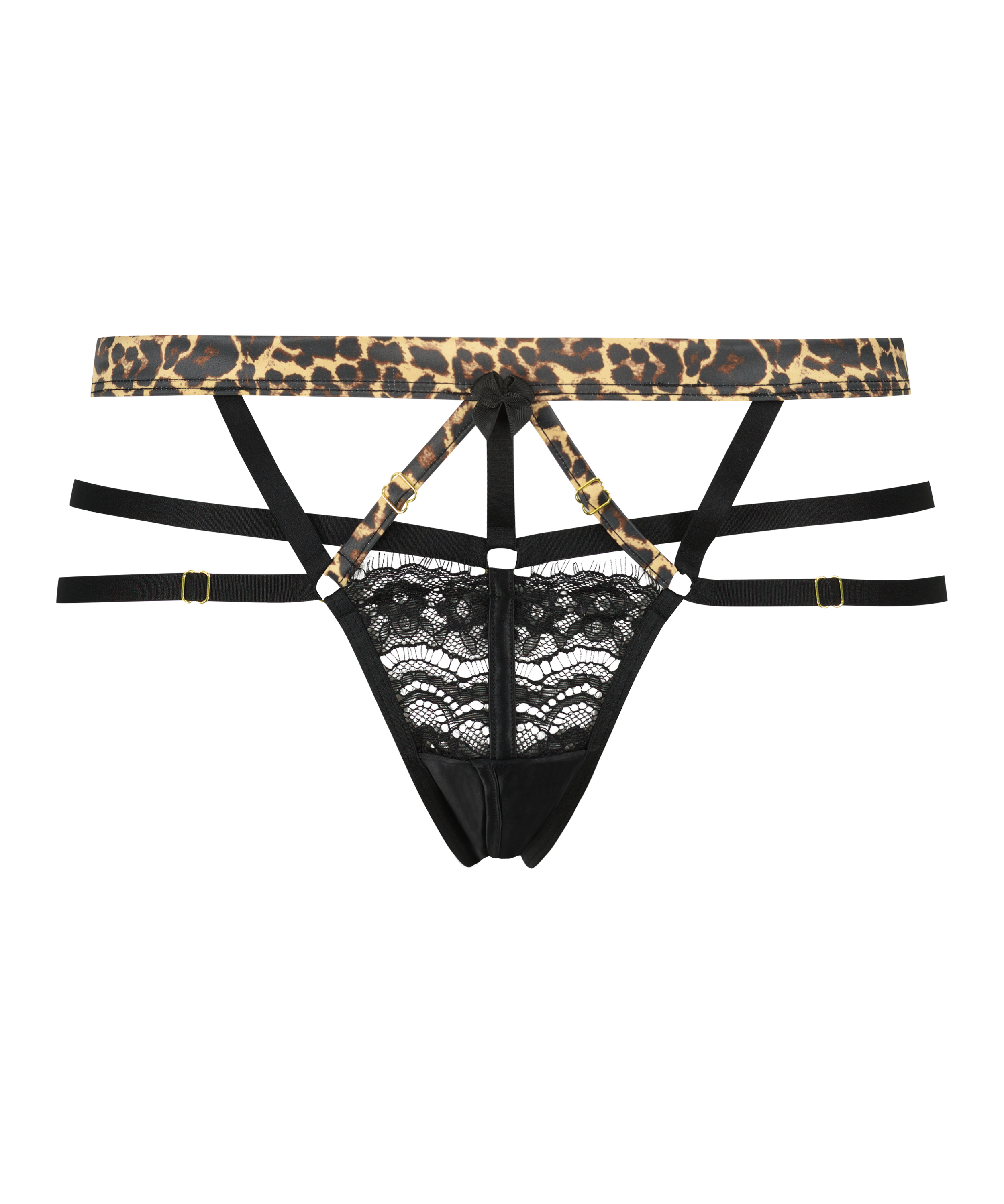 Mitzy majtki brazyliany z wycięciem, Czarny, main