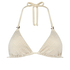 Tr&oacute;jkątna szydełkowa g&oacute;ra od bikini, Biały
