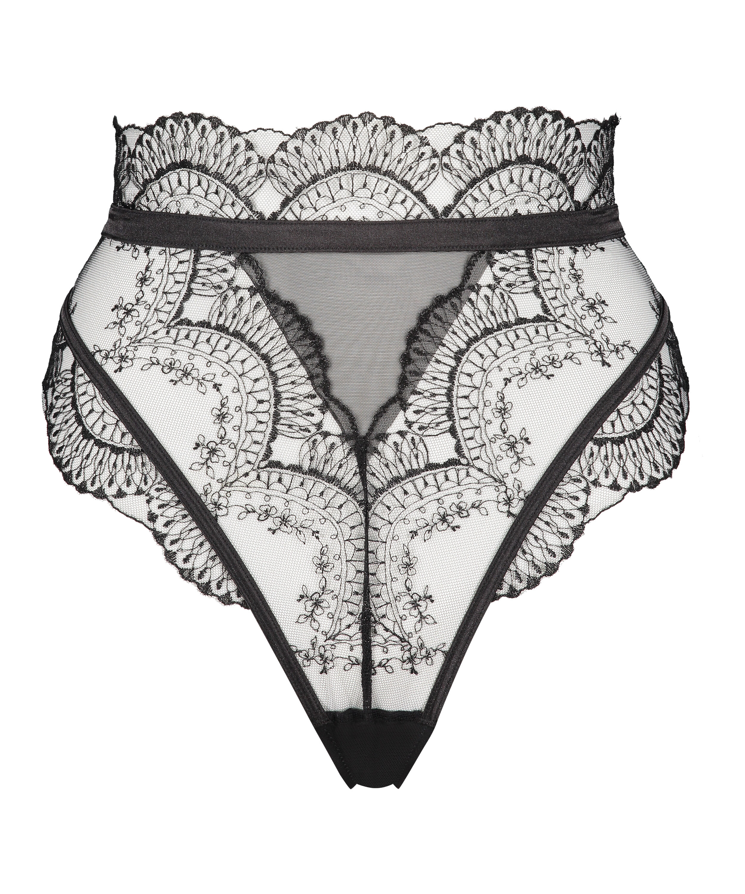 Stringi z wysokim wycięciem Akira, Czarny