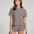 Brushed Jersey Top, Beżowy