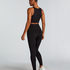 Legginsy z wysokim stanem, Czarny