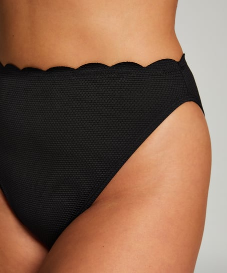 Majtki Bikini Rio Scallop, Czarny
