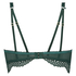 Ingrid padded push-up underwired bra, Zielony