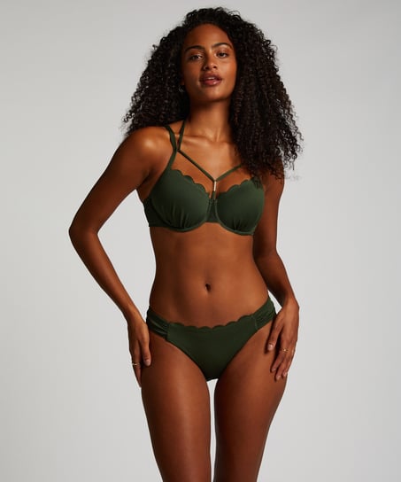 Majtki Bikini Rio Scallop, Zielony