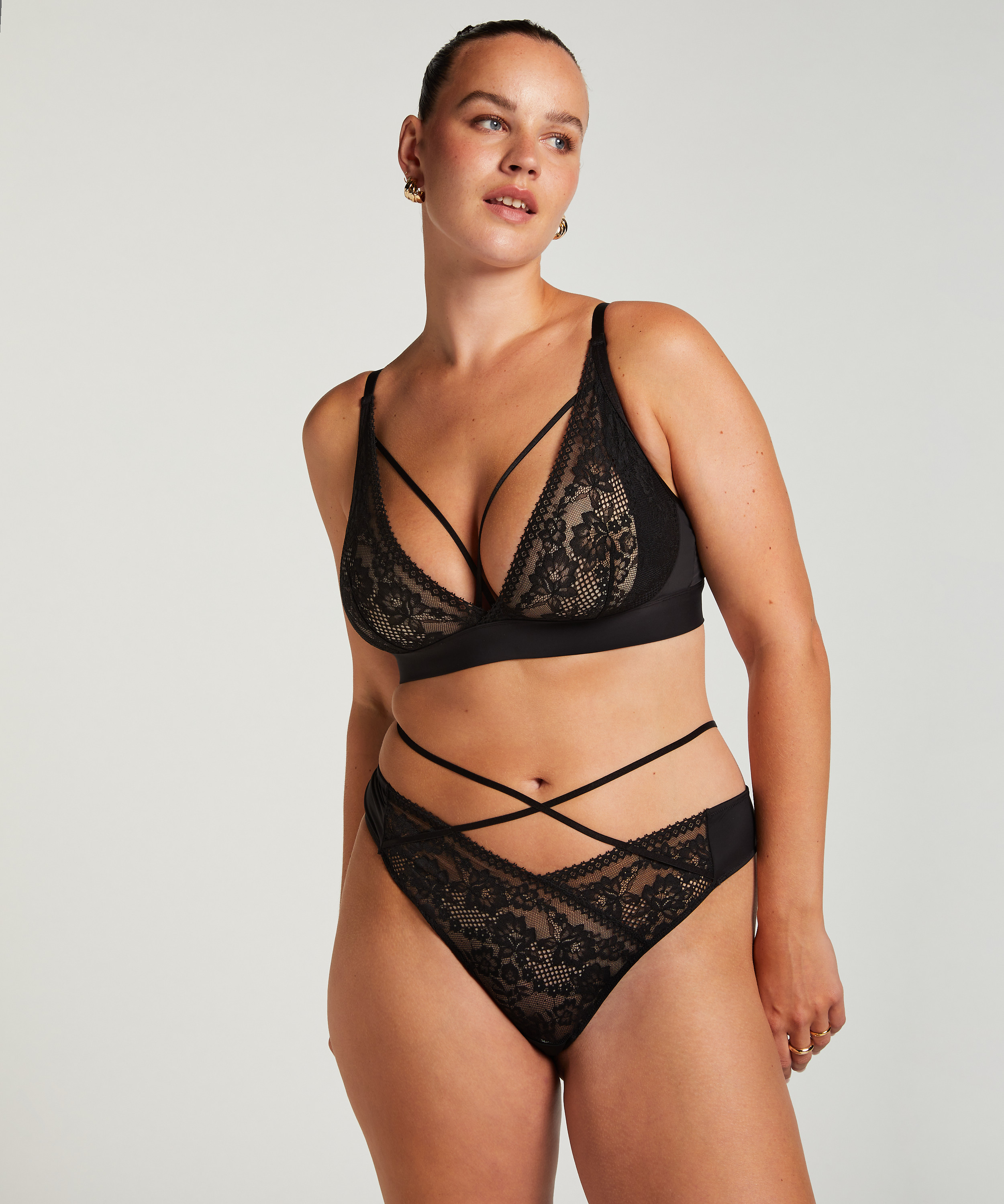 Biustonosz bralette Remi, Czarny, main