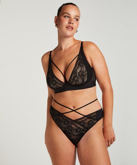 Biustonosz bralette Remi, Czarny
