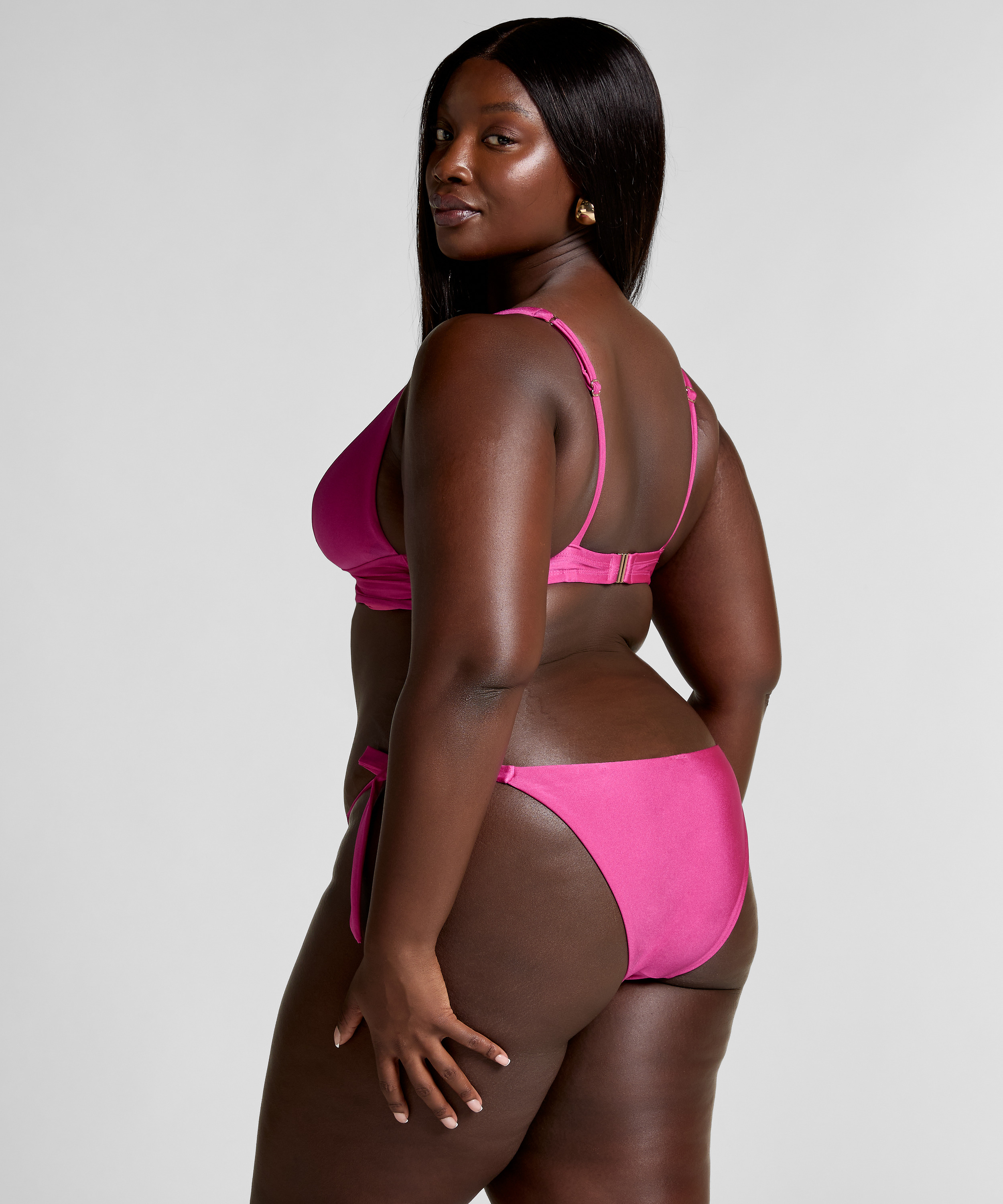 Tr&oacute;jkątna g&oacute;ra od bikini Luna, R&oacute;żowy, main