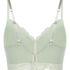 Usztywniony biustonosz bez fiszbin Andrea, Zielony