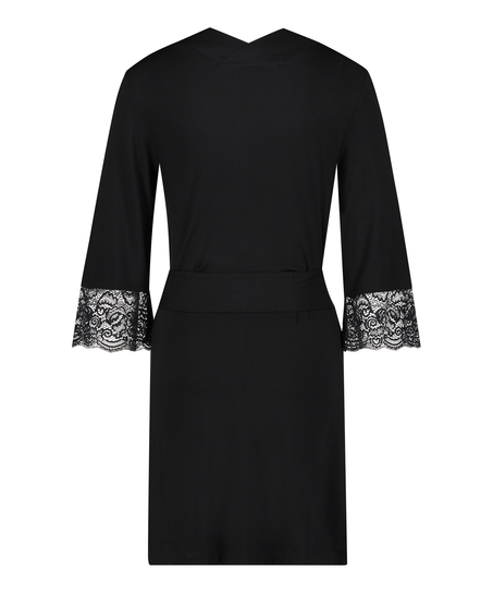 Koronkowe kimono Vera, Czarny