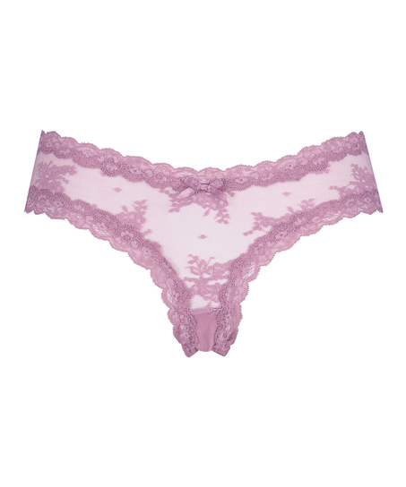 Brazyliany V-shape Mesh, Fioletowy