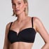Neoprenowy top od bikini Bandeau, Czarny