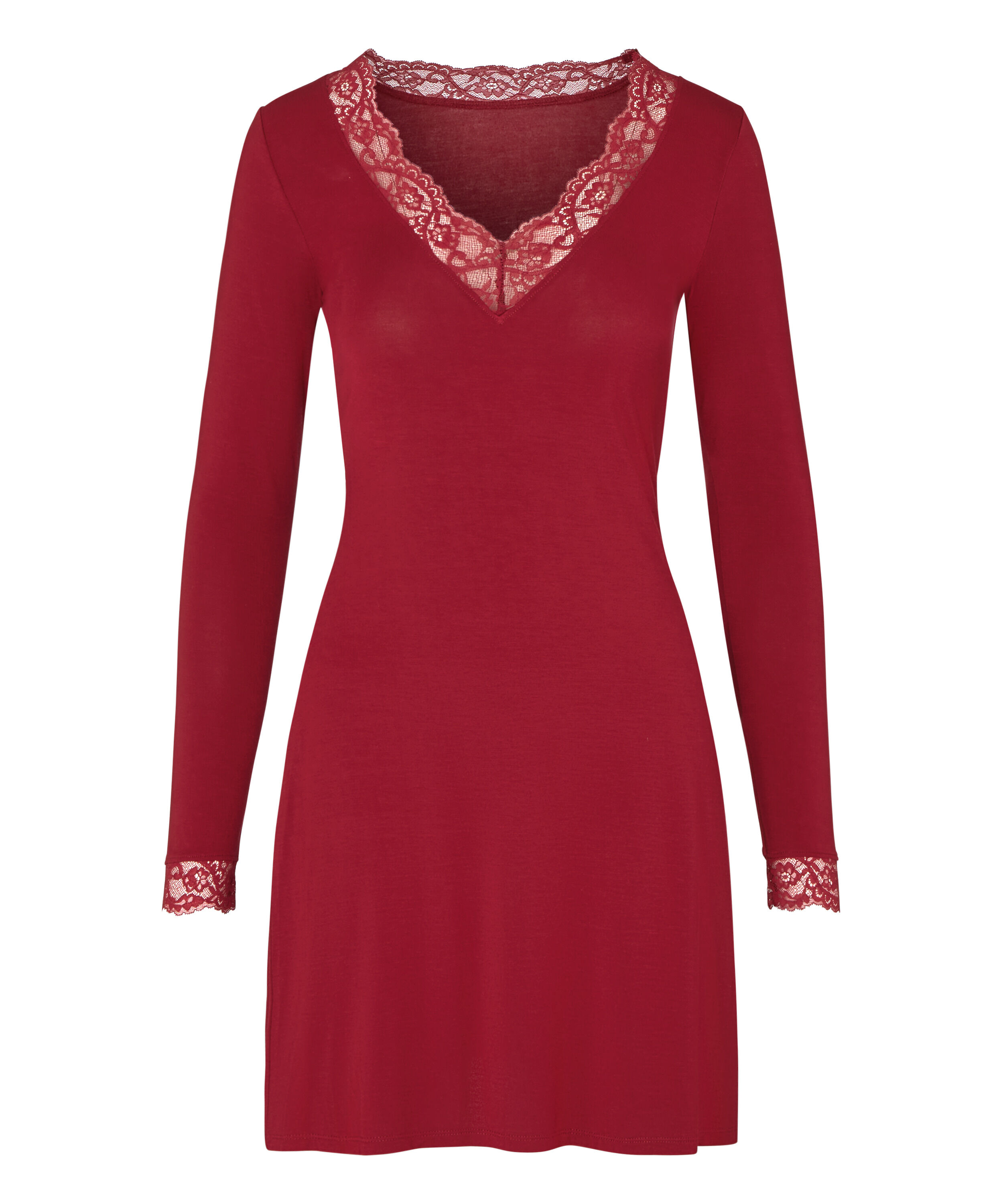 Koszula nocna Lace Nana, Czerwony
