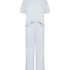 Zestaw Piżamowy Cotton Jersey Długi, Niebieski
