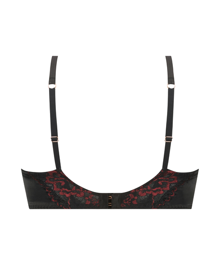 Usztywniony biustonosz z fiszbinami Silke, Czarny