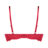 Biustonosz usztywniany push-up Rose, Czerwony