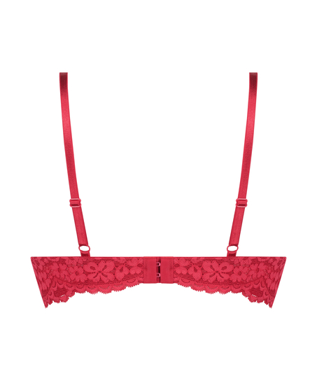 Biustonosz usztywniany push-up Rose, Czerwony