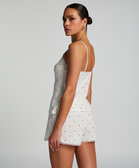 Cami lace top, Biały