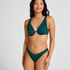 Neoprenowy top od bikini, Zielony