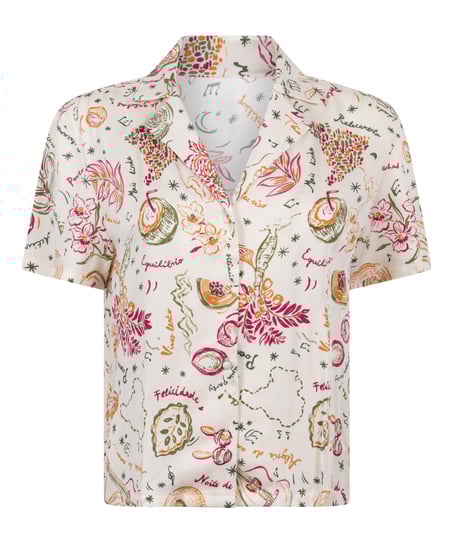 Satynowa narzutka, Biały