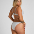 Figi Bikini Highleg Stripes, Biały