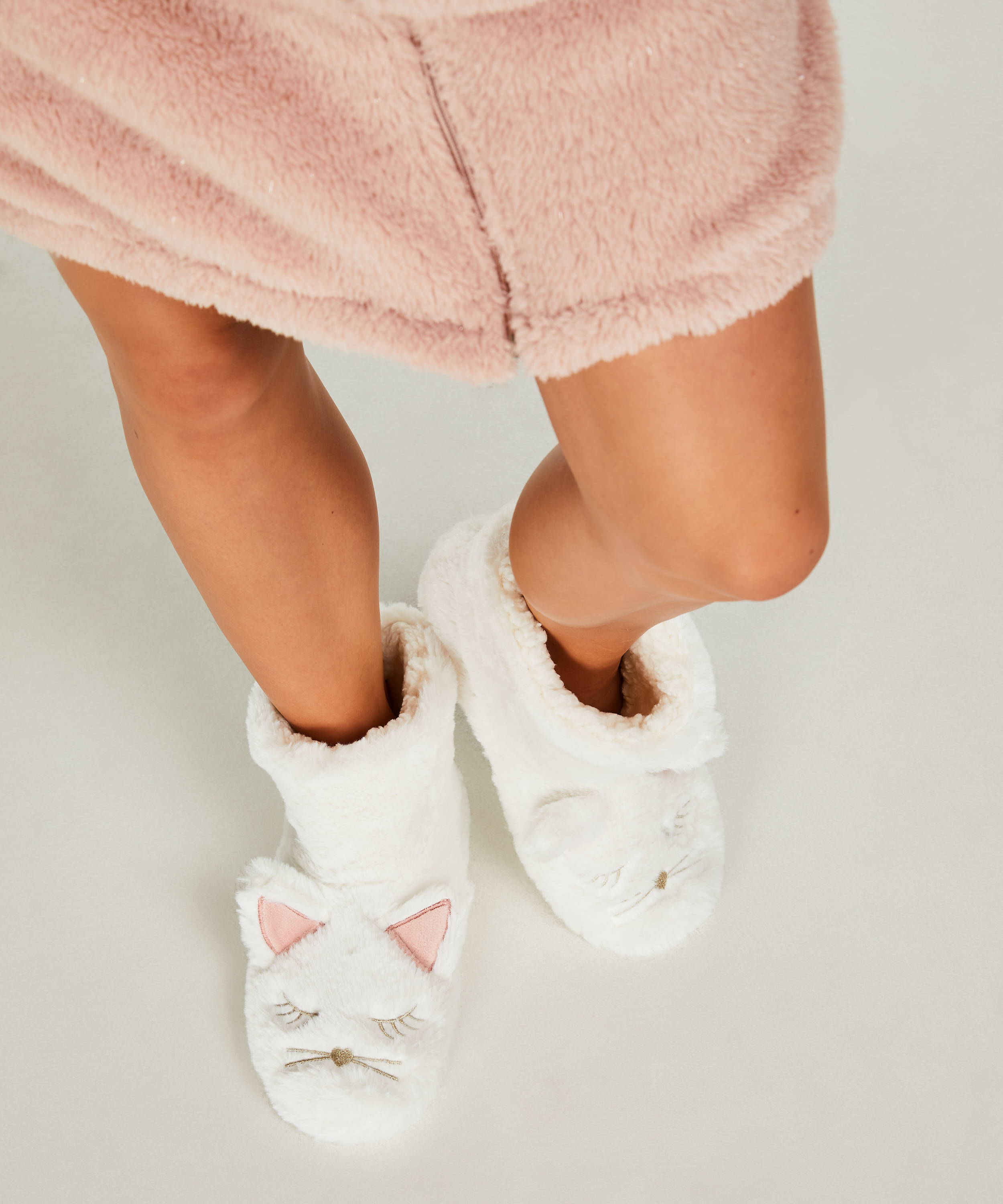 Fox Slippers, Biały, main