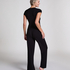Top od piżamy Rib Essential, Czarny