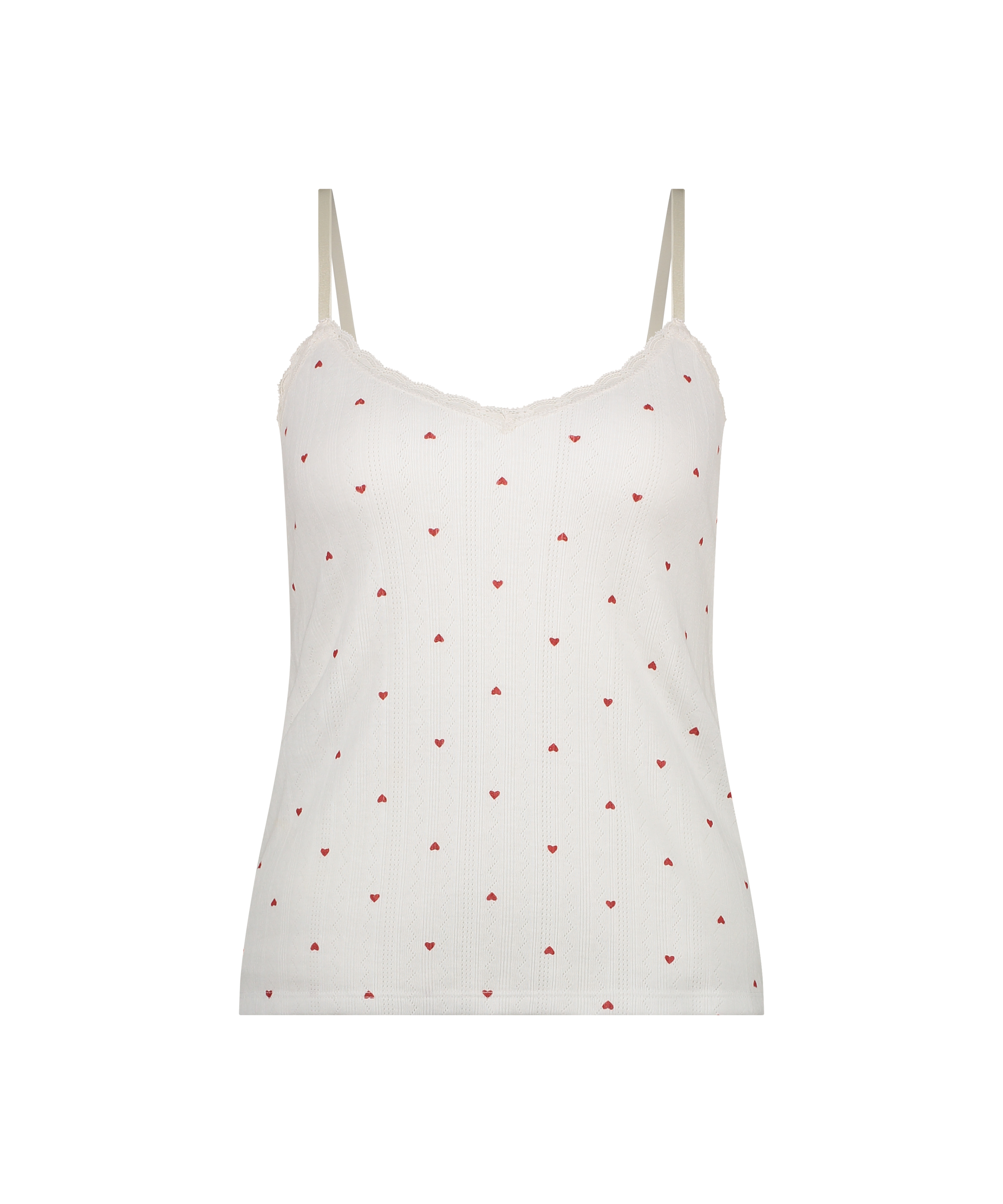 Cami lace top, Biały, main