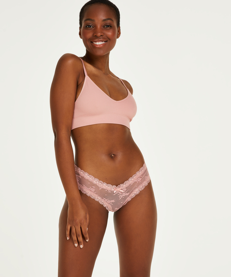 Brazyliany V-shape Mesh, R&oacute;żowy