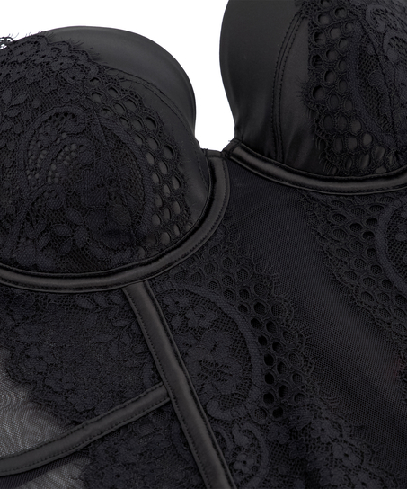 Biustonosz bustier Veronica, Czarny