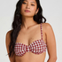 Usztywniany Biustonosz Bikini z Fiszbinami Amalfi, Czerwony