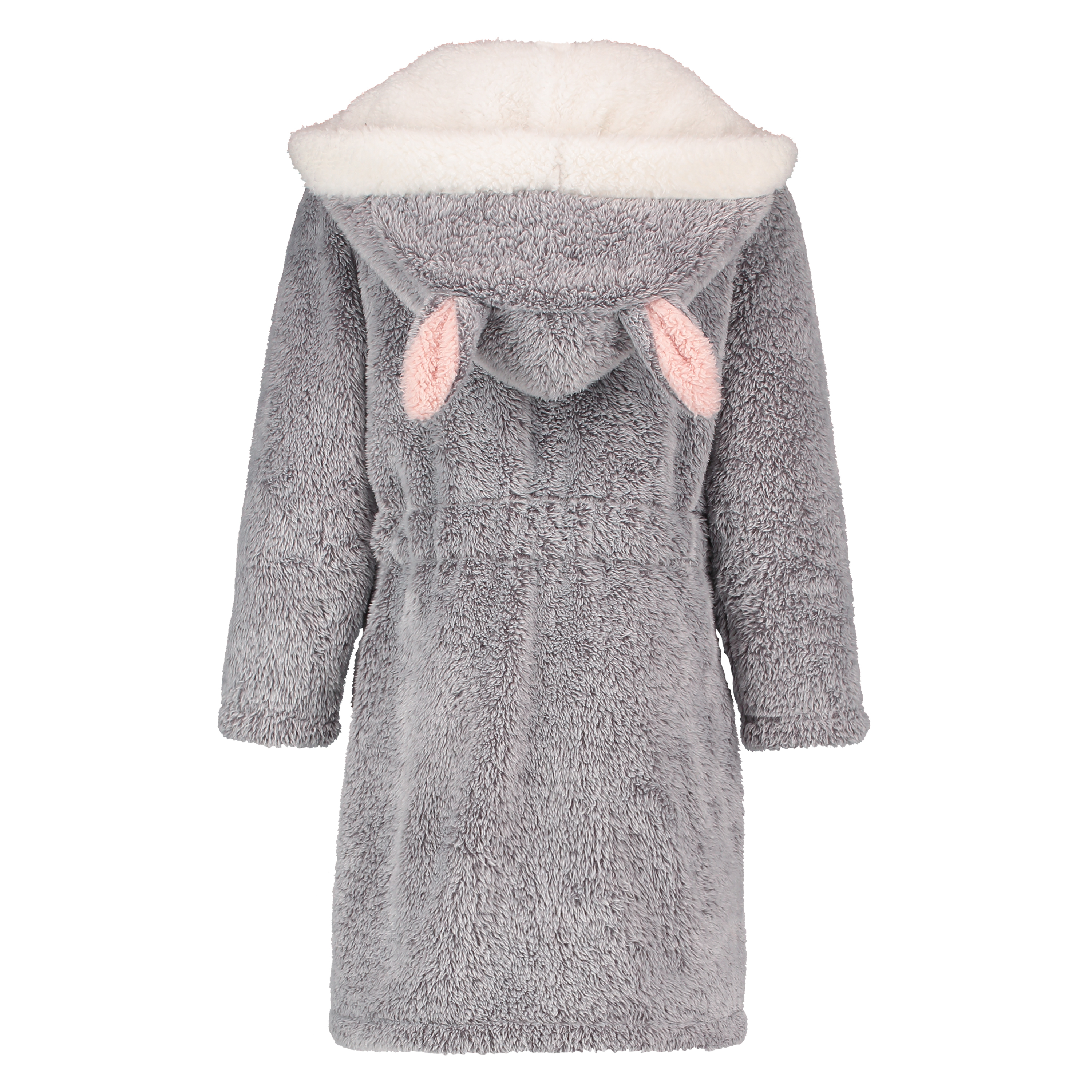 Kids Fleece Bathrobe, Szary, main
